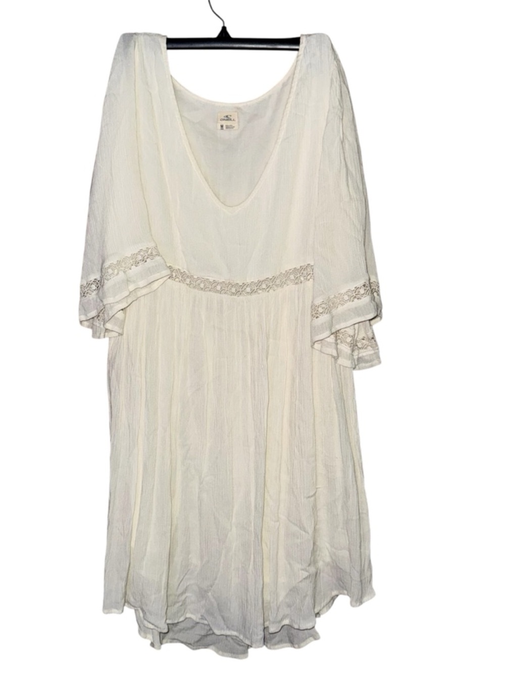 O'Neill Cream V-Neck Lightweight Summer Dress